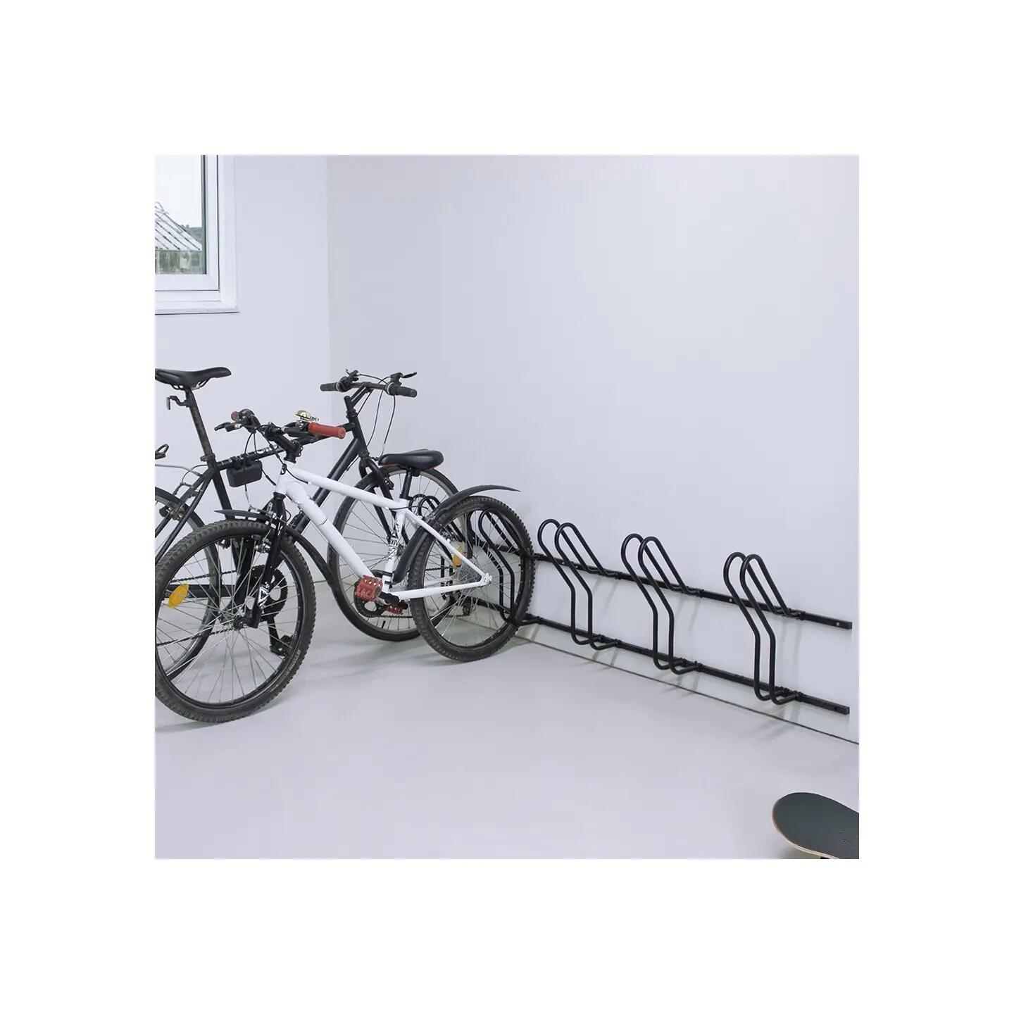 Portabicicletas Cyclo para 3 bicis en metal negro, 107x48x29,5 cm 6/7