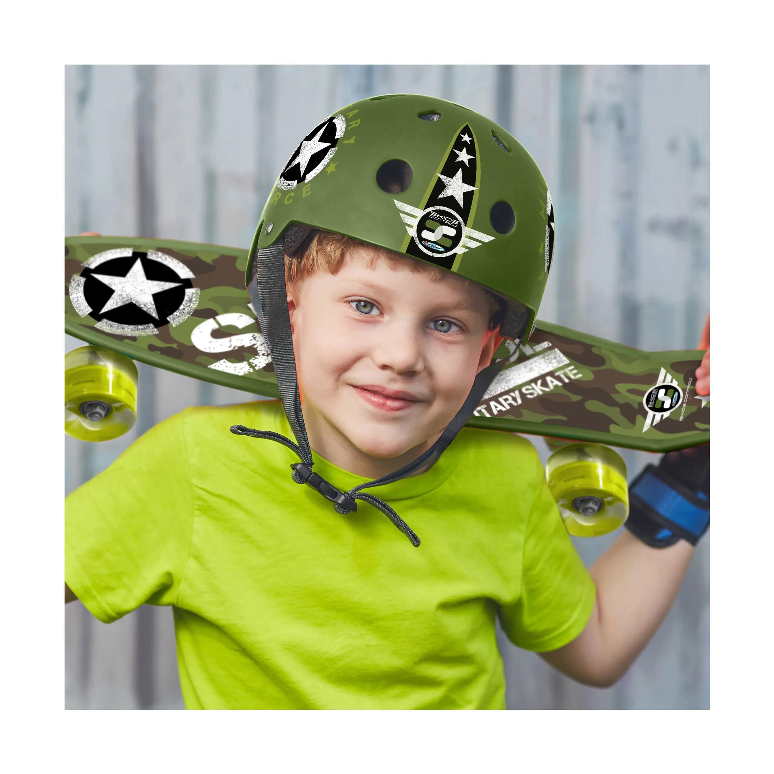 Fahrradhelm für Kinder Stamp 54-60cm Grün 4/4