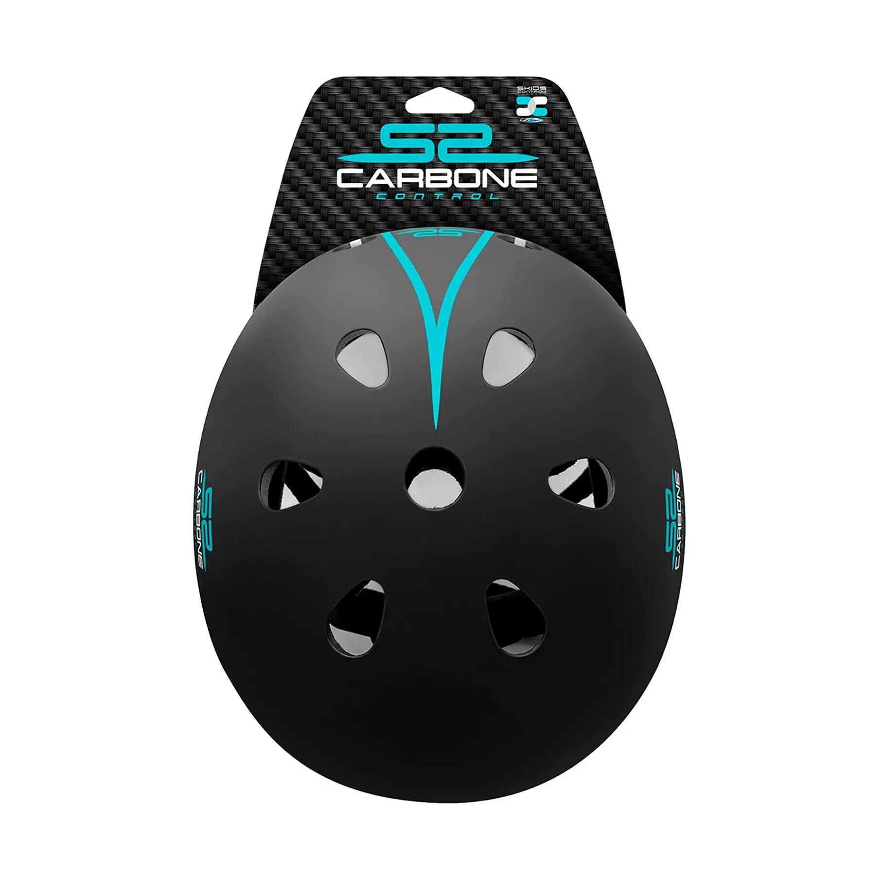 Casco Ciclismo per Bambini Skids Control Carbone 53-57 cm 2/3
