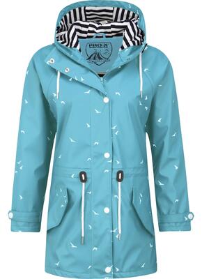 Dames regenjas marly azuurblauw
