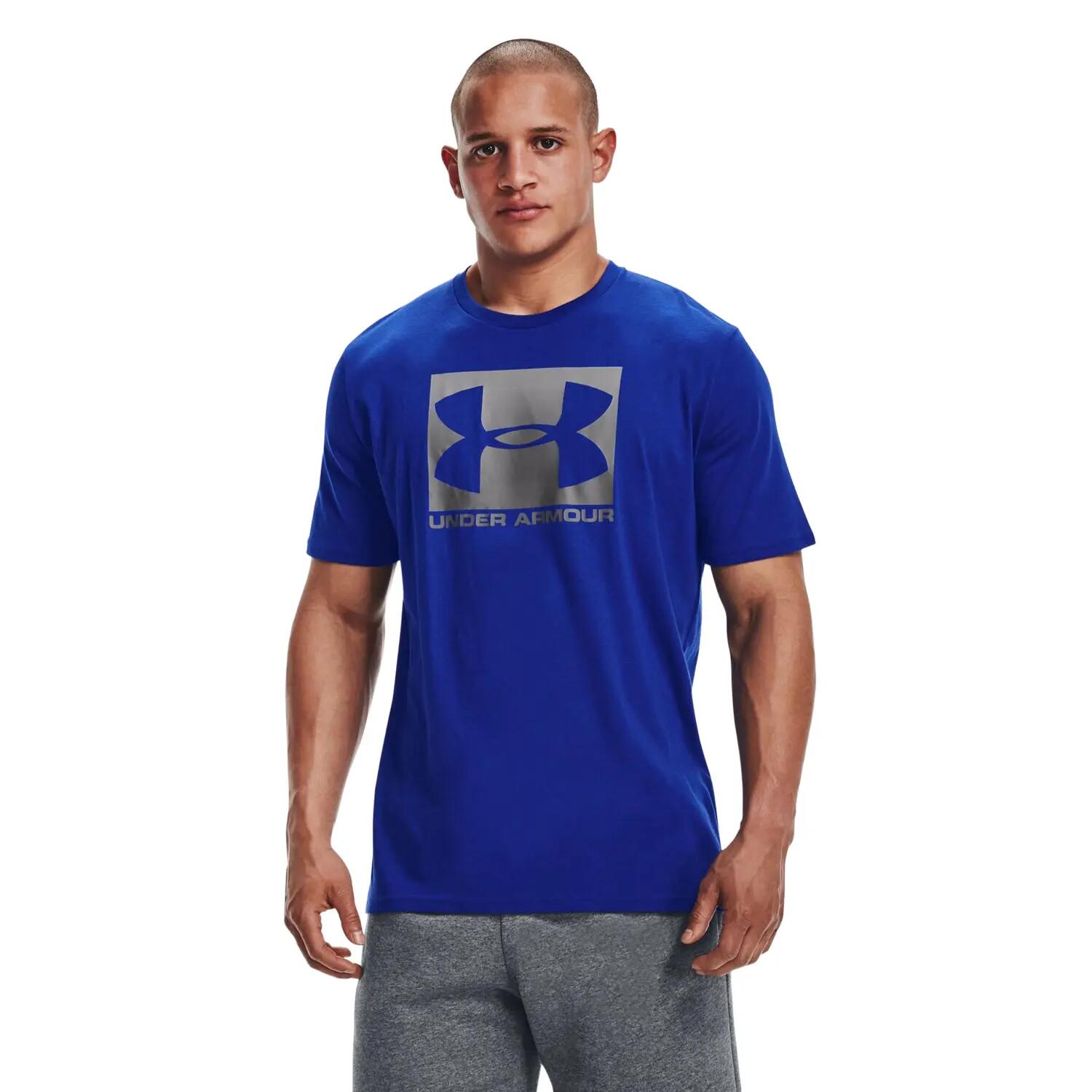 Maglietta Logo In Scatola Uomo Under Armour Sportstyle Blu 4/7