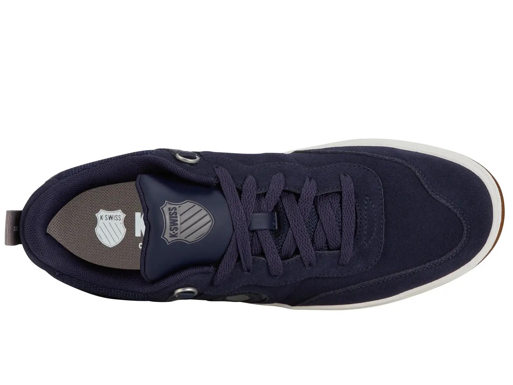 K-SWISS K-Varsity SDE leren sneaker, middernachtblauw, heren 8/8