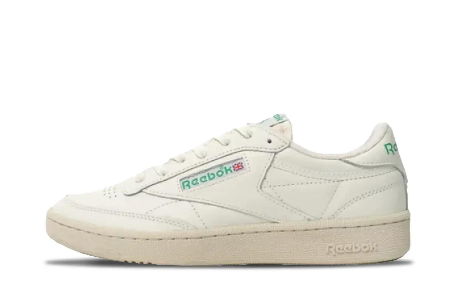 Baskets Blanche/Verte Homme Reebok  Club C85 Vintage 6/7