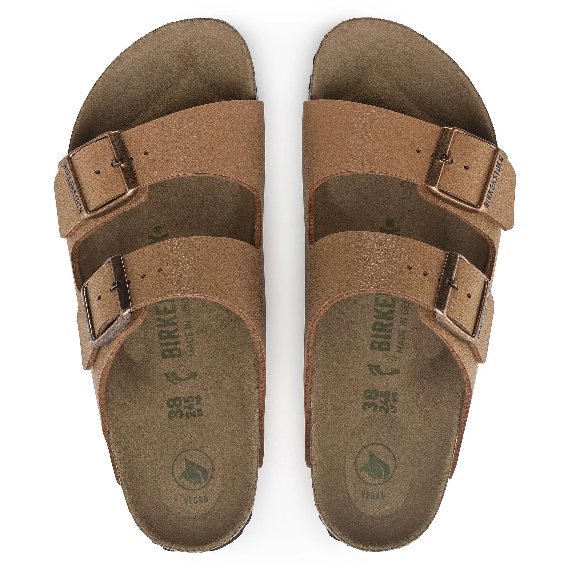 Unisex sandály Birkenstock Arizona Vegan Birkibuc 1025046 hnědé 7/12