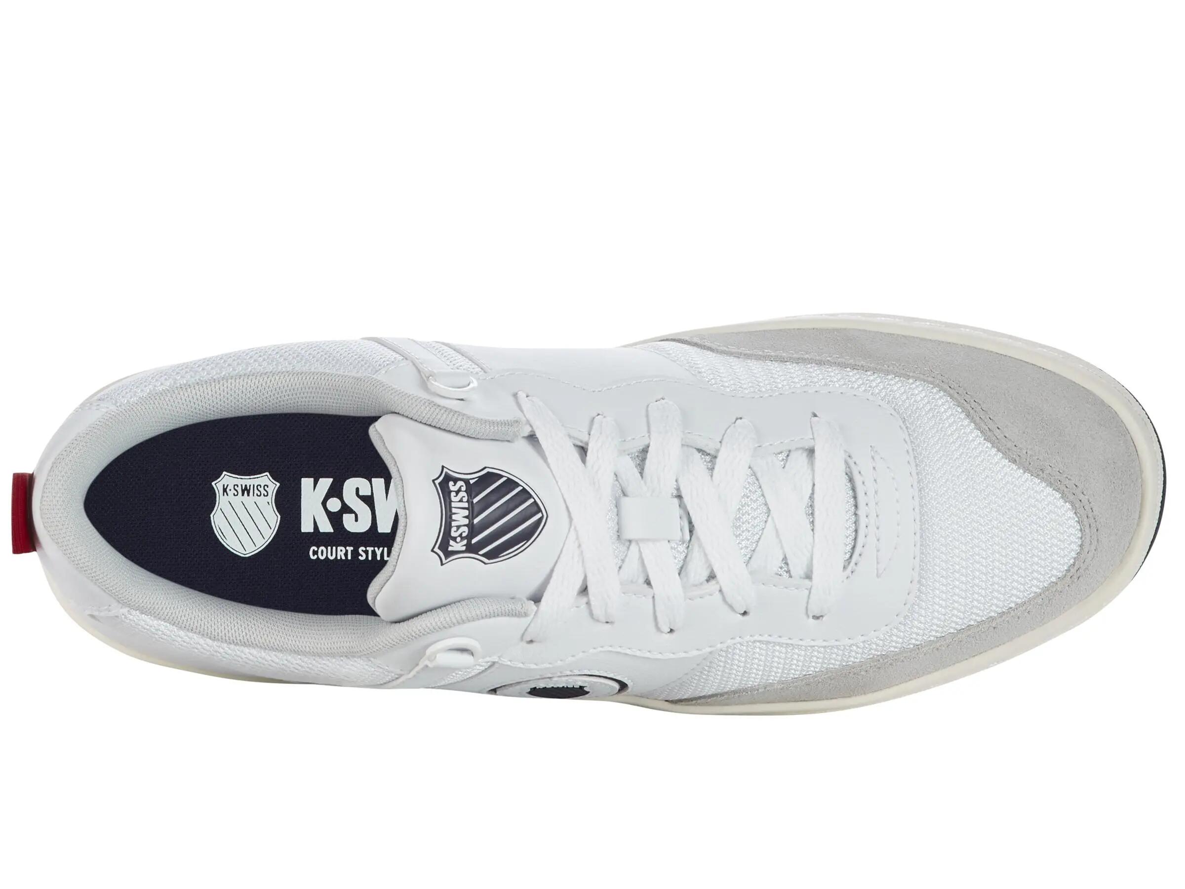 K-SWISS K-Varsity baskets basses blanches à lacets, bout rond 9/10