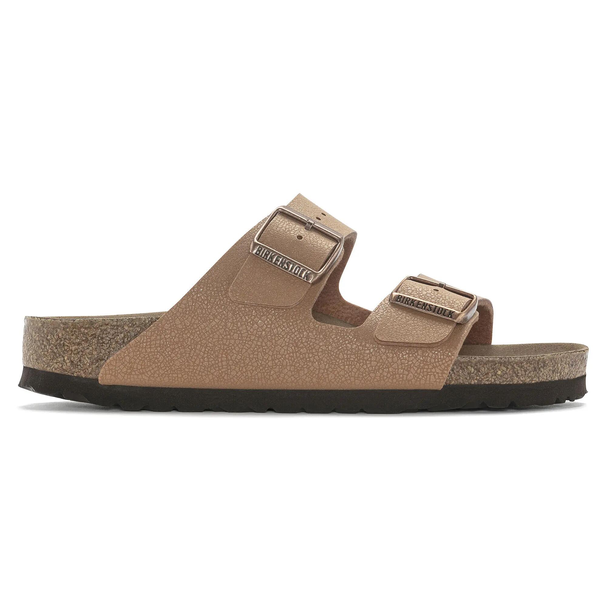 Unisex sandály Birkenstock Arizona Vegan Birkibuc 1025046 hnědé 11/12