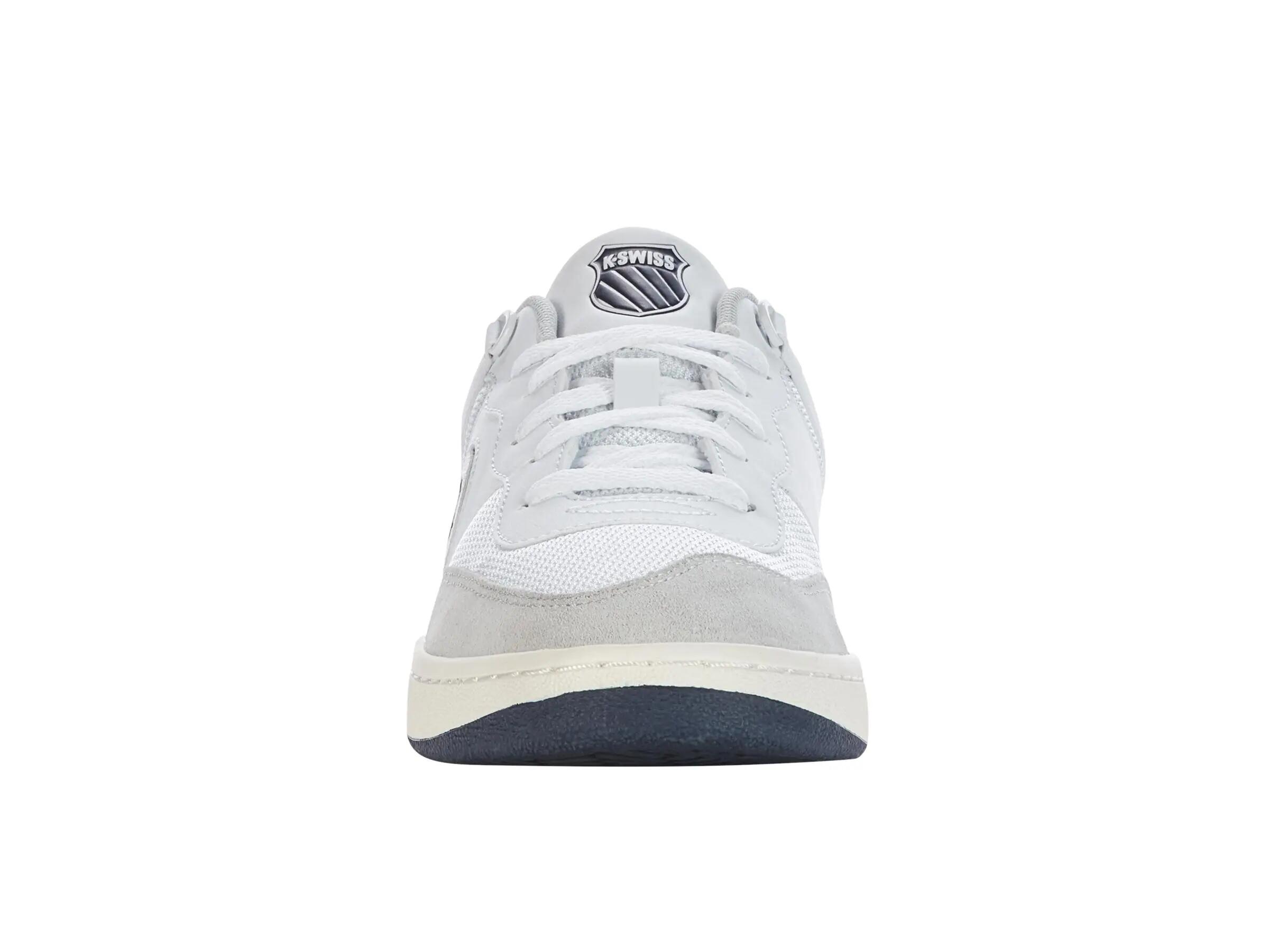 K-SWISS K-Varsity weiße low Sneakers mit Schnürung, runder Zehenpartie 6/10