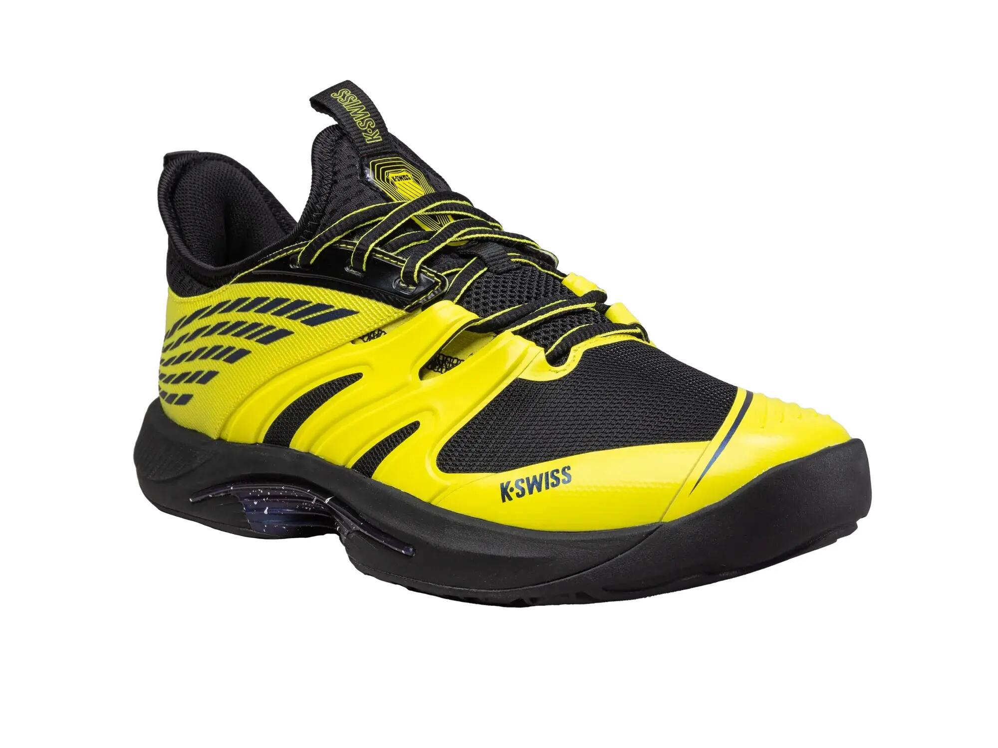 Chaussure de tennis K-SWISS Speed Trac pour homme en noir et jaune 6/7