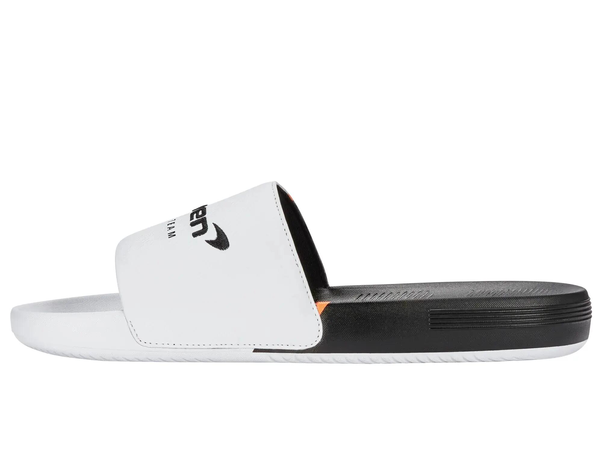 K-SWISS SLIDE SNDL X McLaren sandales hommes, blanc/noir/papaye 7/7