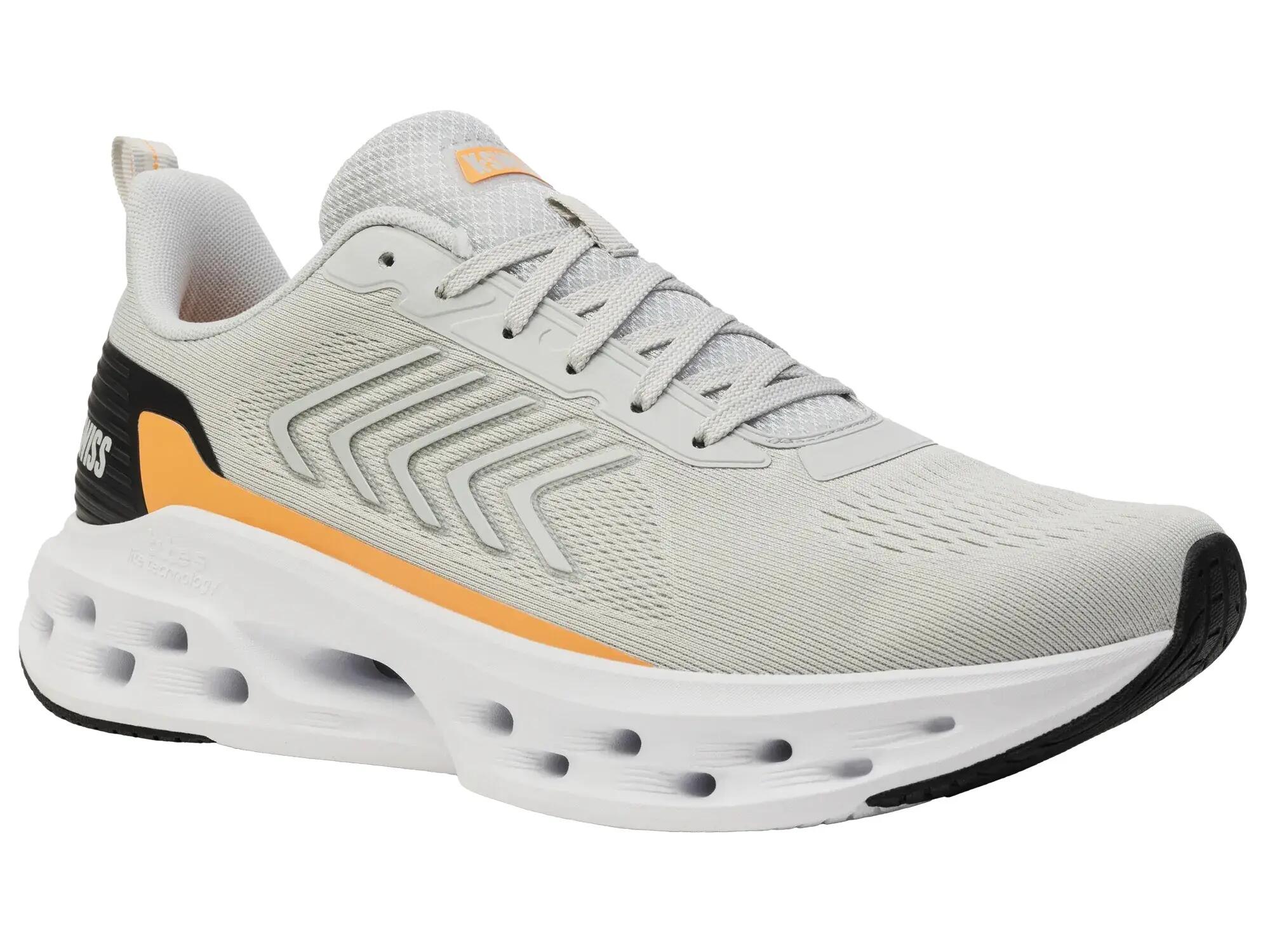 K-SWISS Melrose Tubes Lite herensneakers, grijs-zwart-oranje 6/7