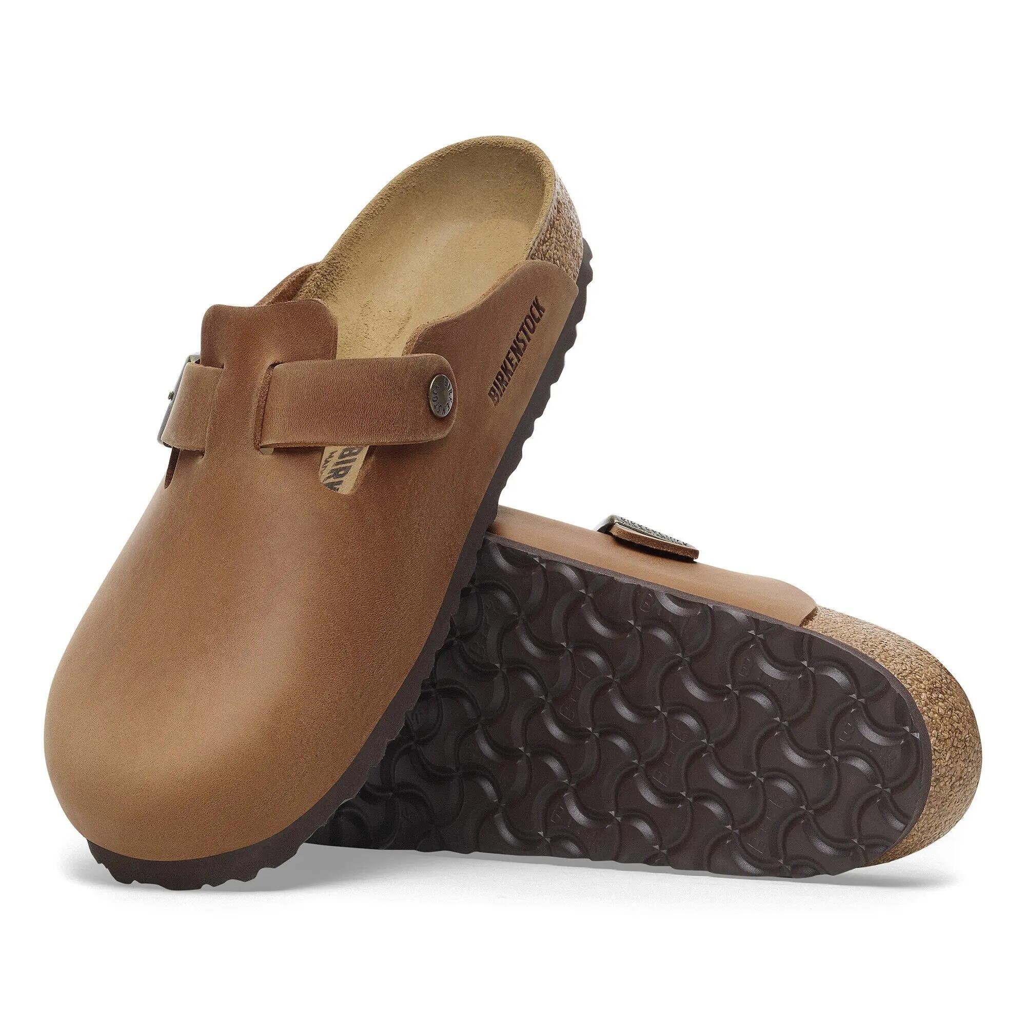Unisex muły Birkenstock Boston brązowe regular 1028179 5/10