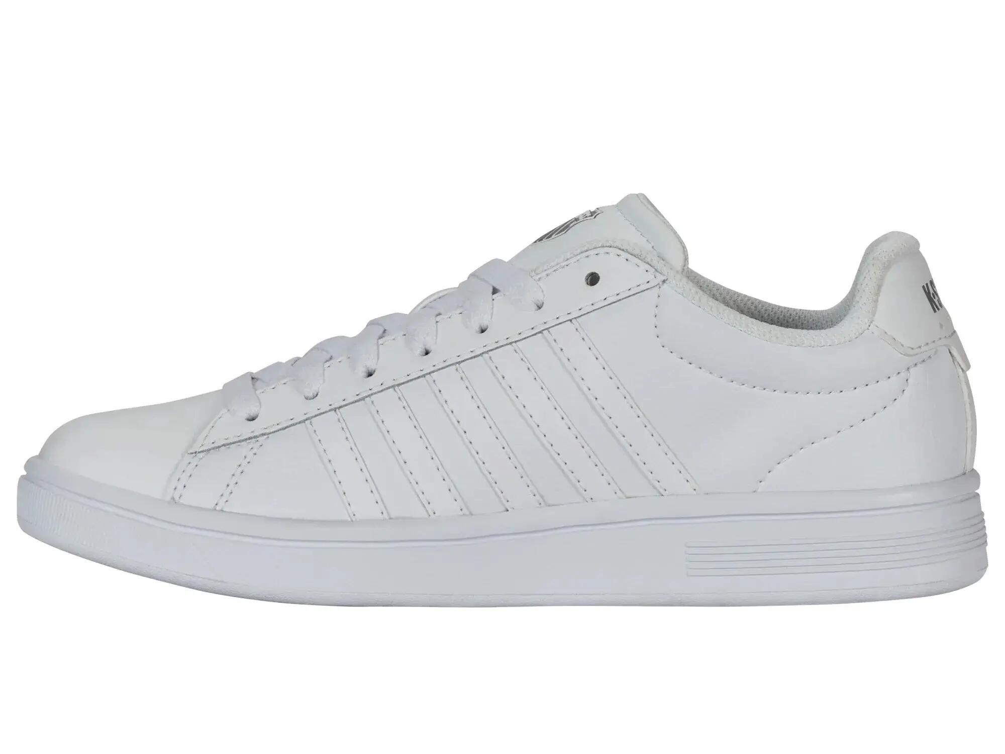 Chaussures basses blanches K-SWISS Court Tiebreak II à lacets 6/7