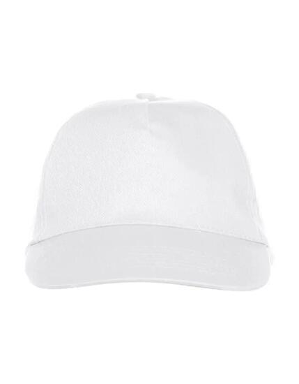 clique Texas Cap 5-Panel Cap aus 100% Baumwolle weiß – white
