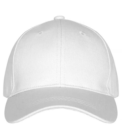 clique Classic Cap Weiß aus 100% Baumwolle, 6-Panel – White
