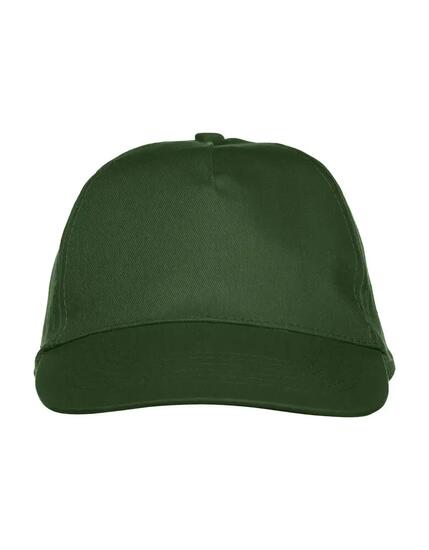 clique Texas Cap 5-Panel-Twill-Cap aus Baumwolle – bottle green