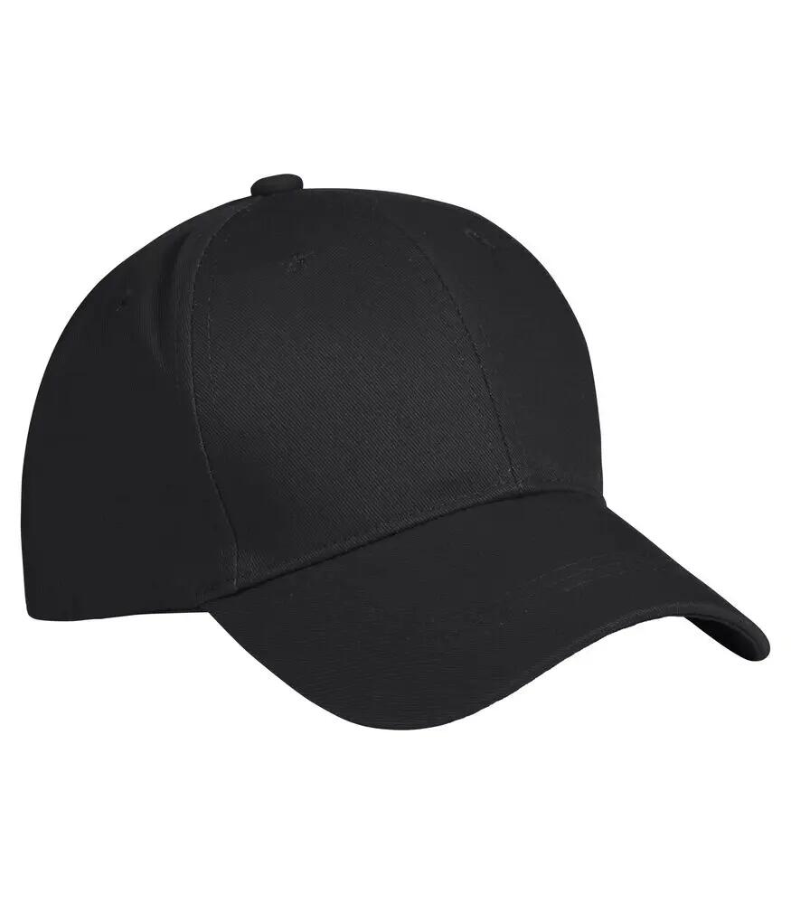 clique Classic Cap in cotone nero – Black 5/5