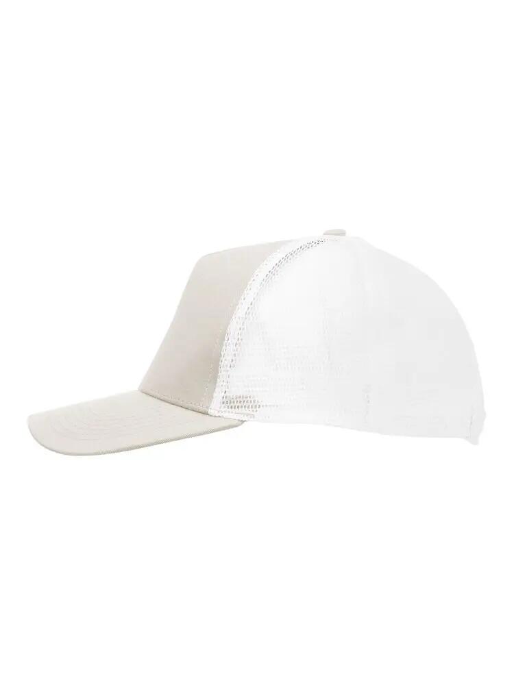 clique Trucker Cap in twill di cotone spazzolato e rete – Stone 5/5