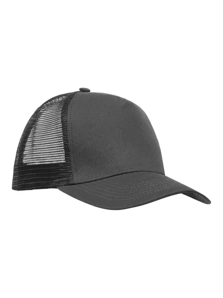 clique Trucker Cap 5 pannelli in twill di cotone spazzolato, rete in poliestere 5/5