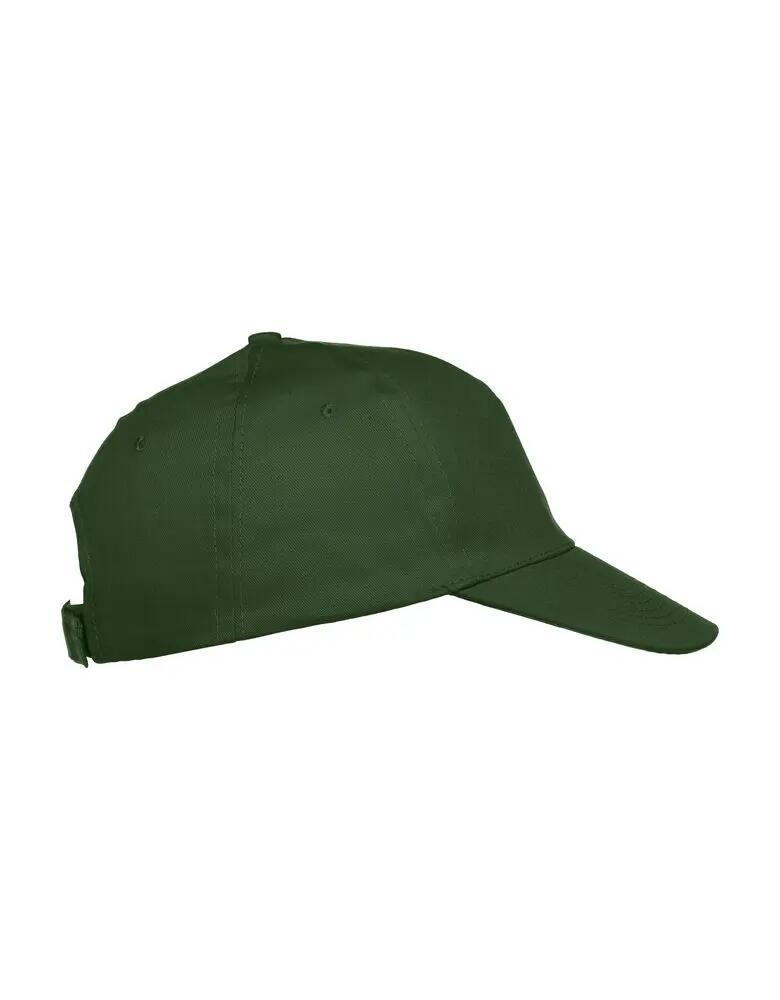 clique Texas Cap berretto 5 pannelli in twill – bottle green 4/4