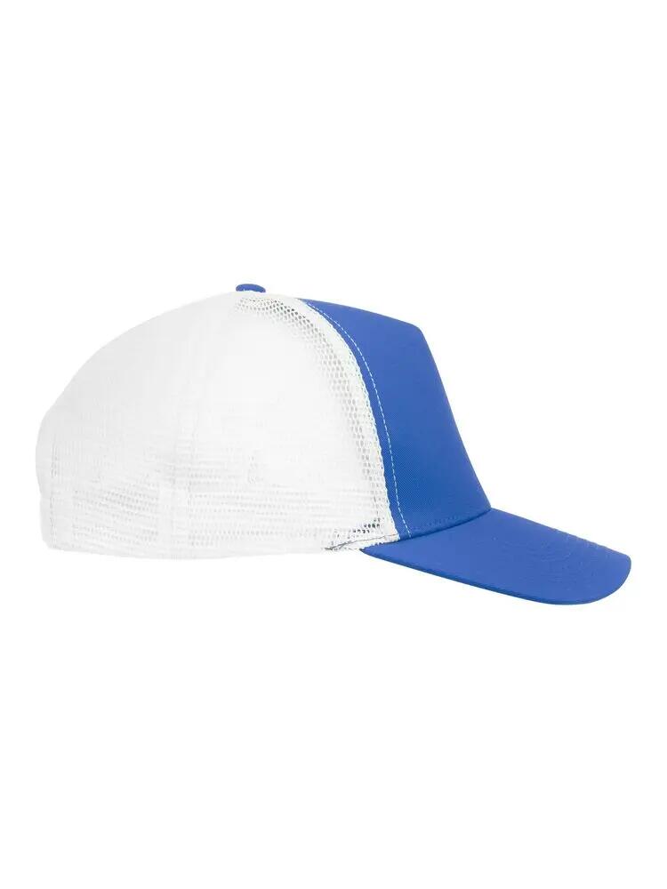 clique Trucker Cap in twill di cotone spazzolato e rete polyester – Royal 4/5