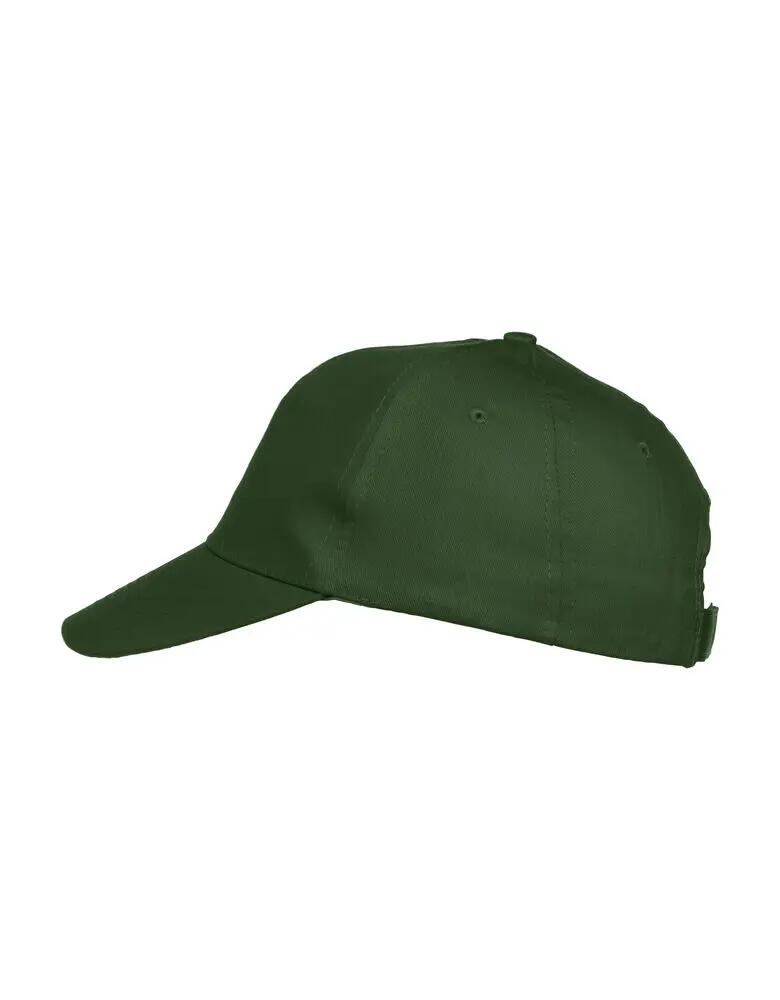 clique Texas Cap berretto 5 pannelli in twill – bottle green 3/4