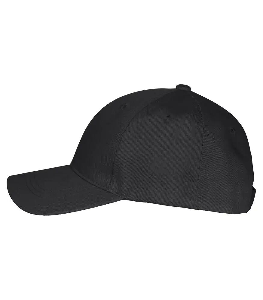 clique Classic Cap in cotone nero – Black 3/5
