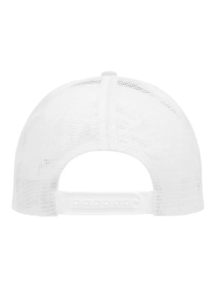 clique Trucker Cap in twill di cotone e rete polyester – White/White 3/5