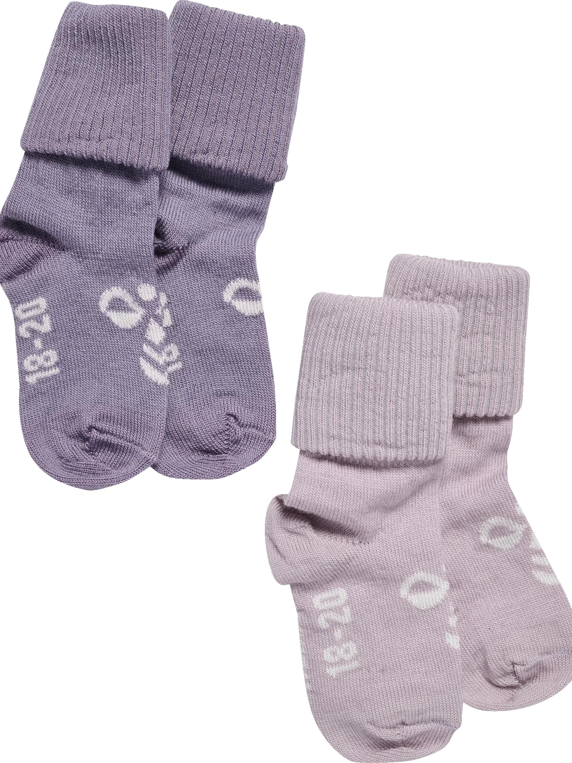 hummel Chaussettes hmlMINI WOOL 2-PACK en laine – GRAY RIDGE/CLOUD GRAY 2/2
