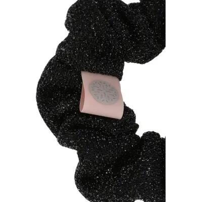 athlecia Rabia Glitter Scrunchie – Accessorio glitter nero – 1001 Black 3/4