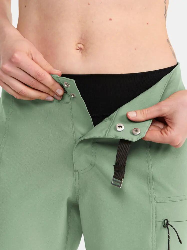 craft Offroad Xt Shorts W Pad W — calções de BTT duráveis e respiráveis – Thyme 6/7