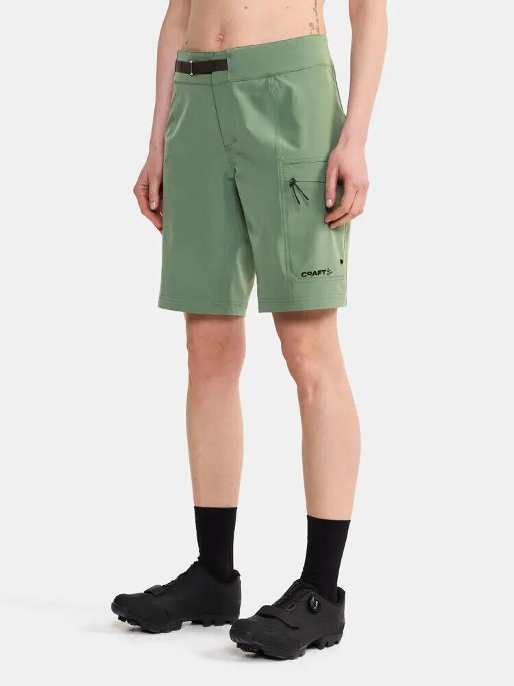 craft Offroad Xt Shorts W Pad W — calções de BTT duráveis e respiráveis – Thyme 5/7