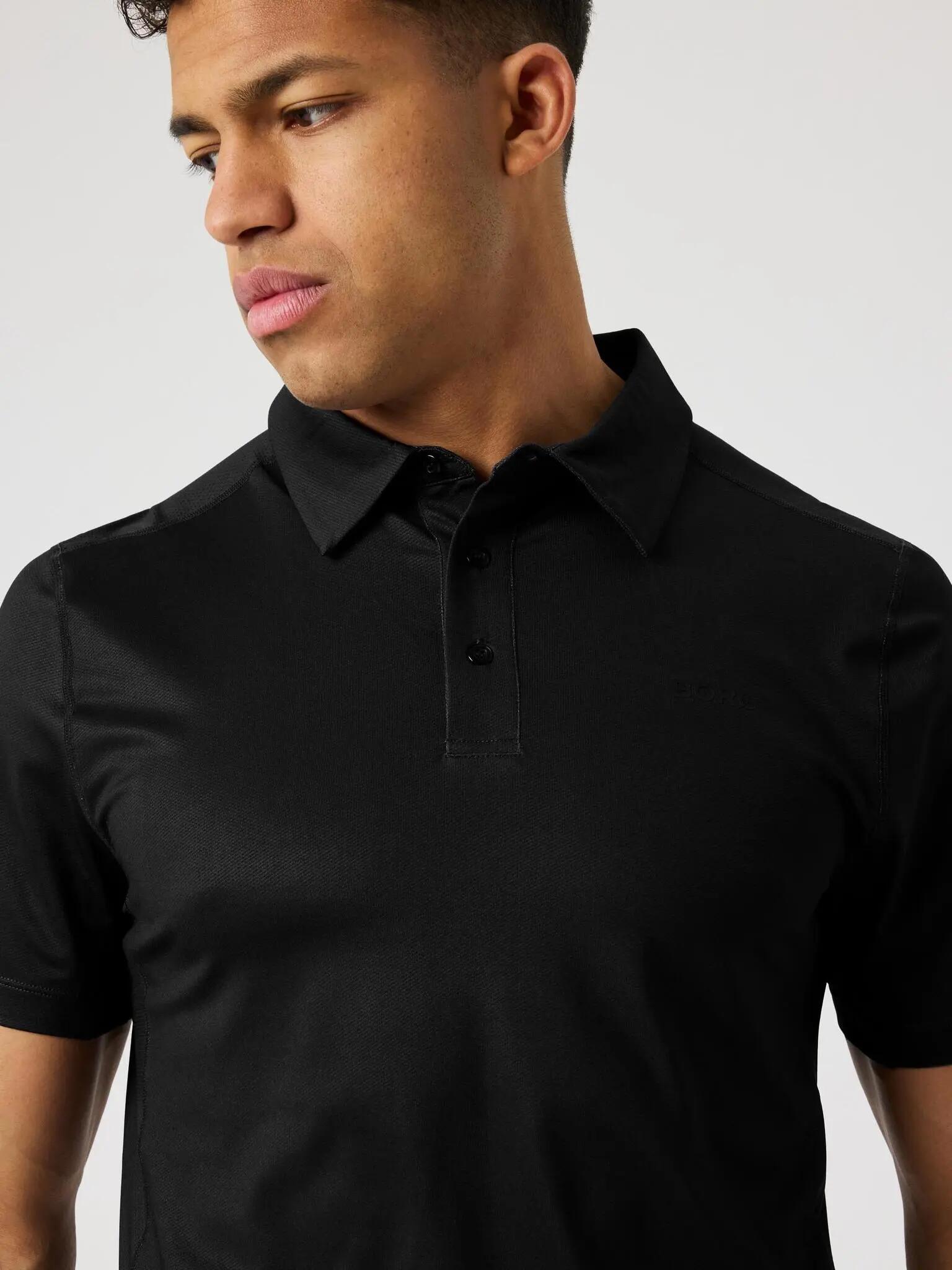 bjorn_borg BORG SPORTS POLO SHIRT – poliestere riciclato, colore BLACK BEAUTY 4/4