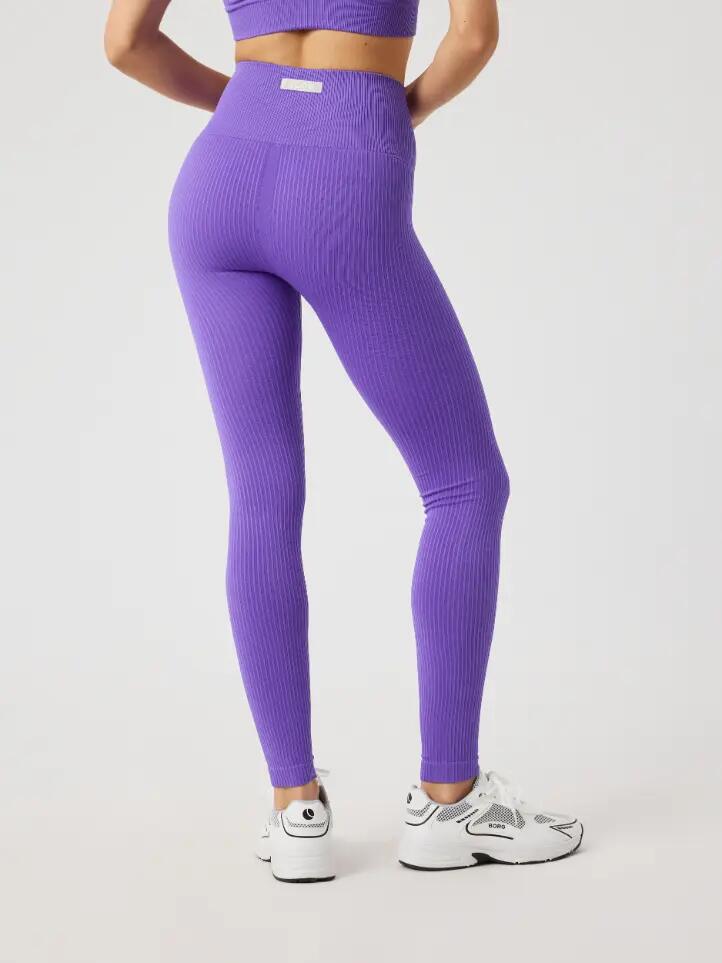 bjorn_borg STUDIO SEAMLESS RIBBED TIGHTS — SIMPLY PURPLE 2/3