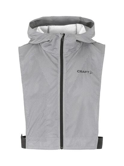 craft ADV Lumen Short Vest – gilet de running réfléchissant perforé – Silver