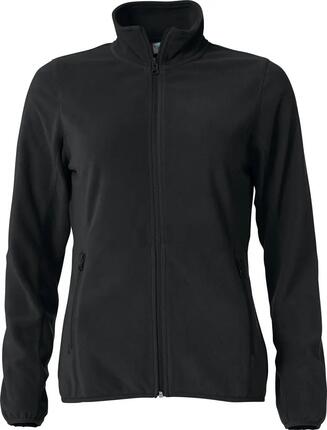 clique Basic Micro Fleece Jacke Damen - 100% Polyester, antipilling – black