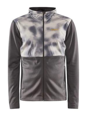 Craft adv essence jersey hood jacket heren – warm en functioneel – granite-ecru