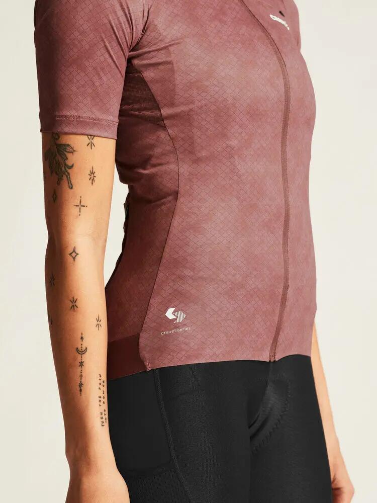 craft PRO Gravel Ss Jersey W — maglia gravel leggera elasticizzata – Rose 3/7