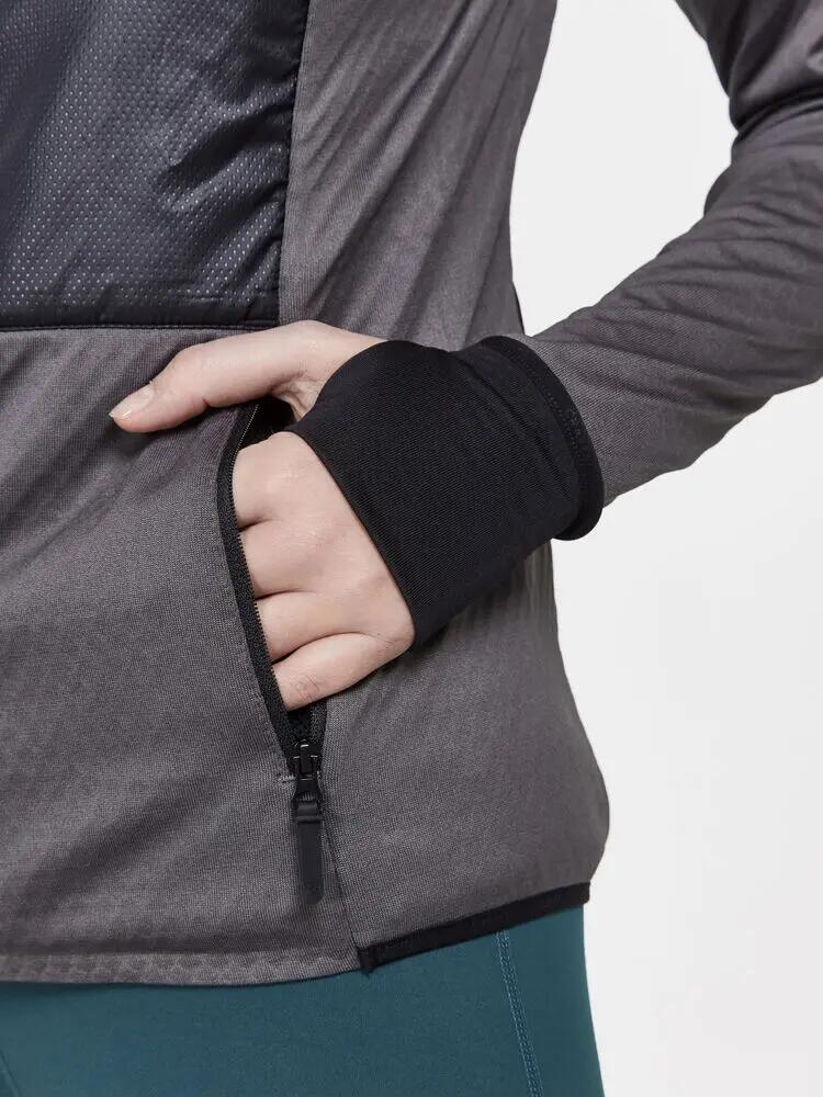 craft ADV Hybrid Thermal midlayer W – Dames hybride thermolaag – Black-Granite 6/7