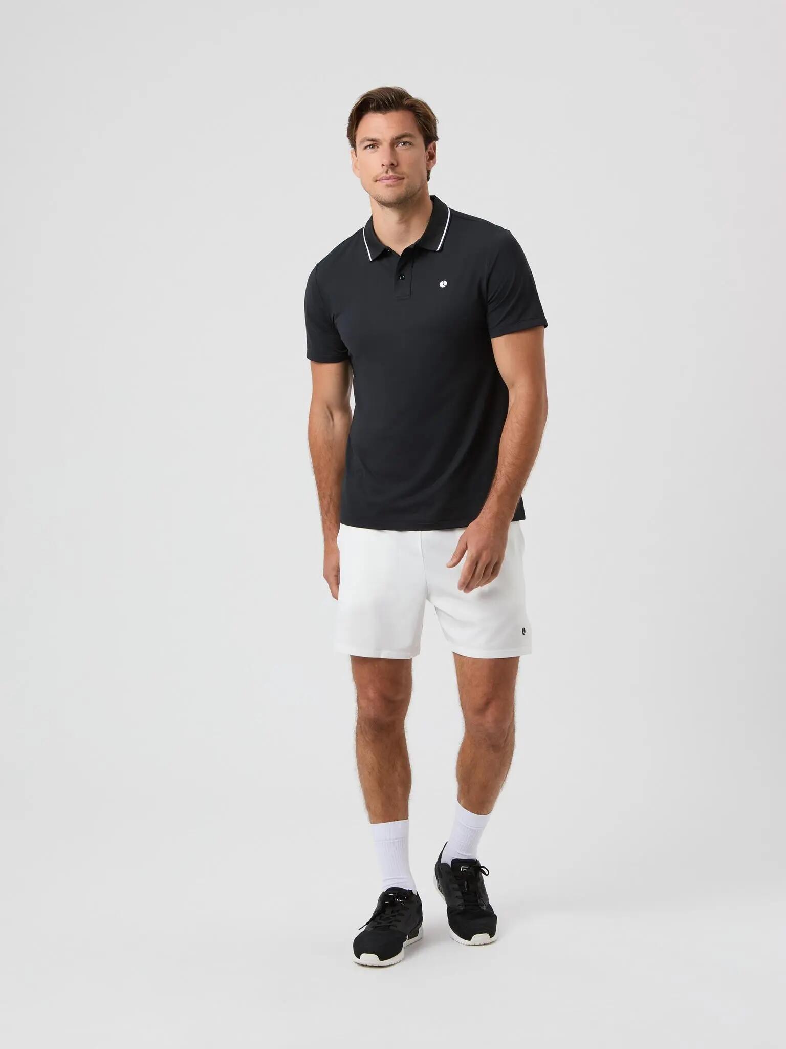 bjorn_borg ACE POLO SHIRT in poliestere riciclato — BLACK BEAUTY 3/5