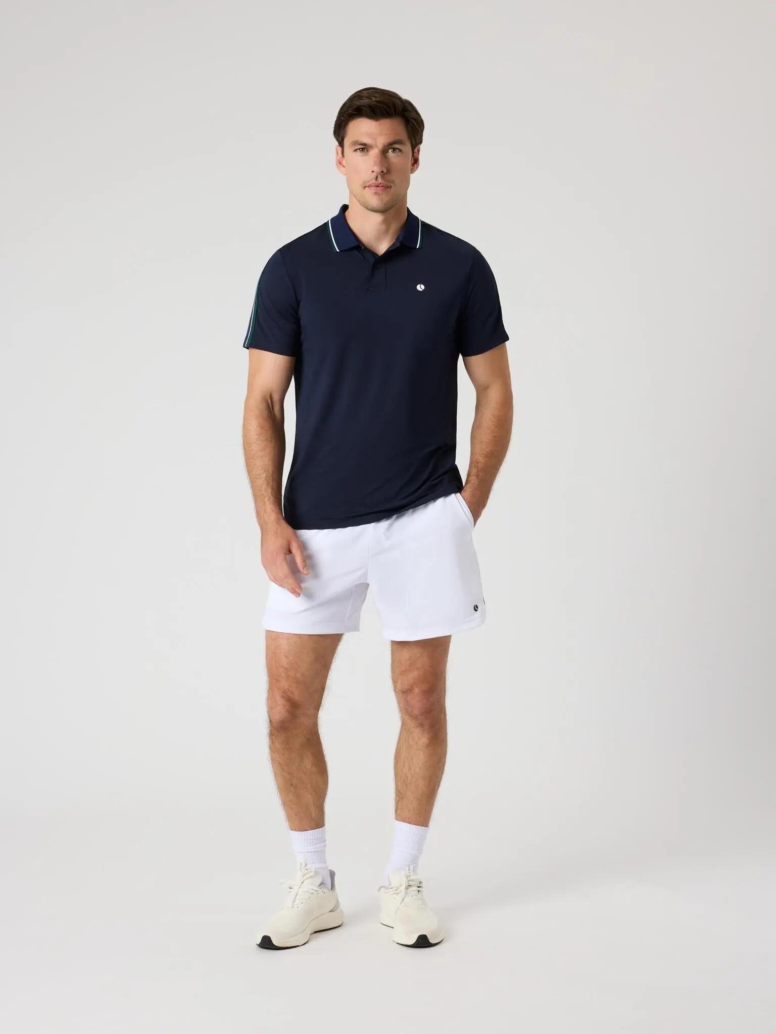 bjorn_borg ACE RETRO POLO SHIRT in poliestere riciclato – NIGHT SKY 3/4