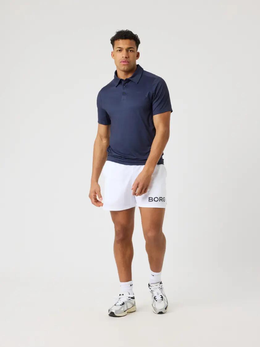 bjorn_borg BORG SPORTS POLO SHIRT in poliestere riciclato – NIGHT SKY 3/4