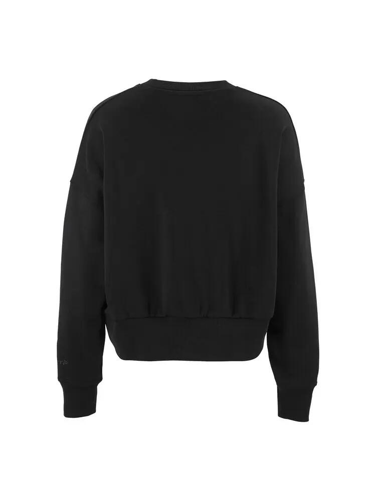 craft Frequent cropped RN W Felpa corta in cotone biologico – Black 7/7