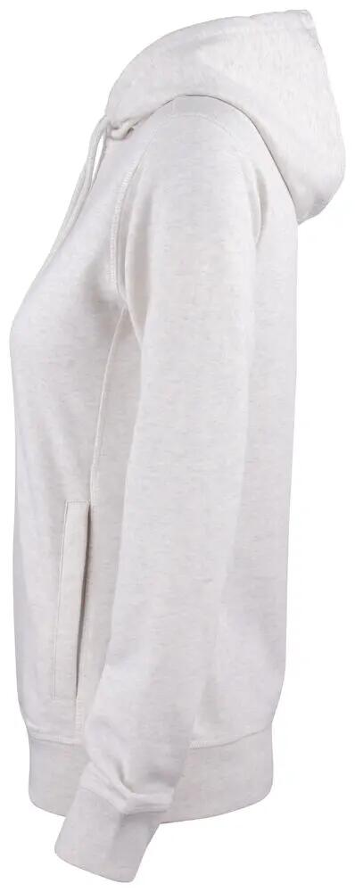 clique Premium OC Hoody Women — felpa con cappuccio in cotone bio – nature 3/4