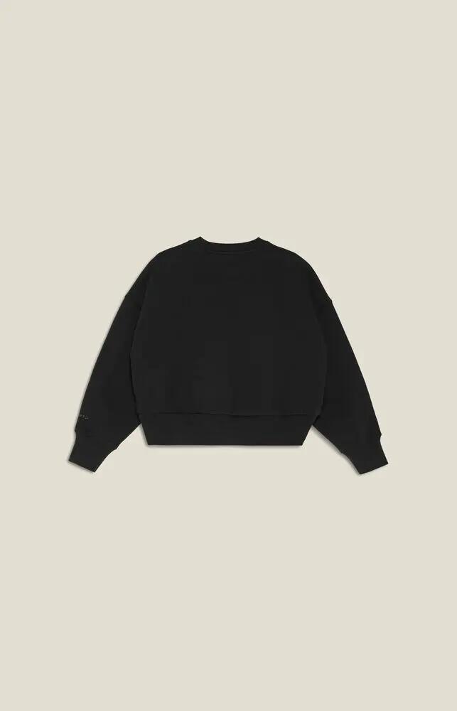 craft Frequent cropped RN W Felpa corta in cotone biologico – Black 5/7