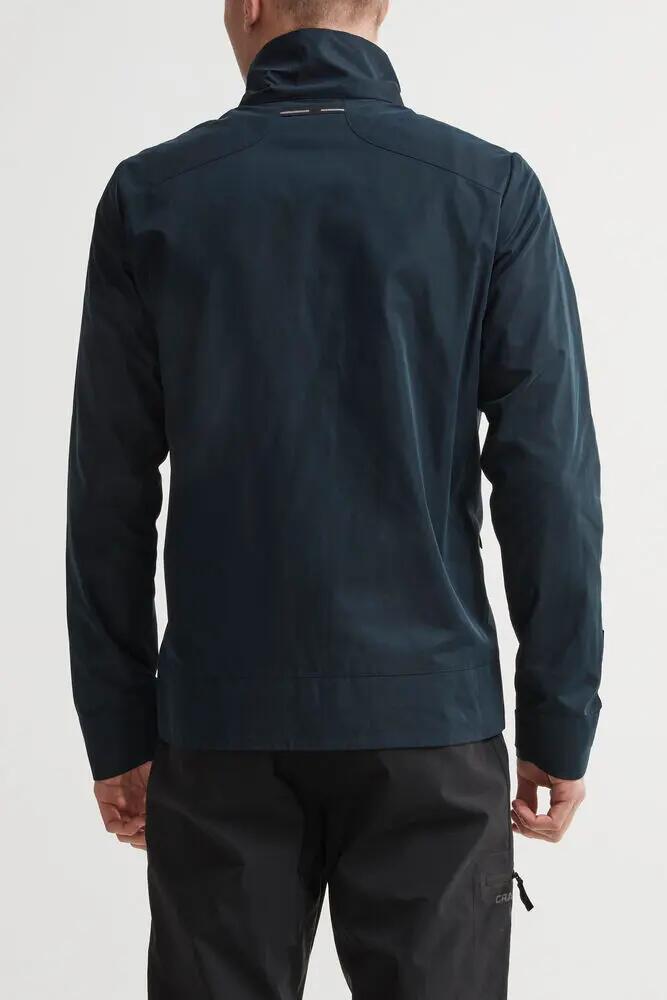 craft Casual Spring Jkt M nero – giacca primaverile morbida con collo alto – 3/5