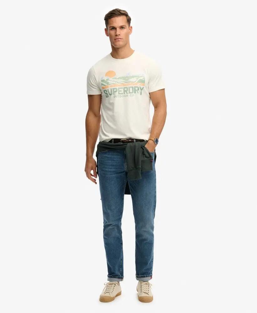 superdry T-shirt Outdoors Mountain Relaxed en coton bio — coupe relaxed – OFF 3/5