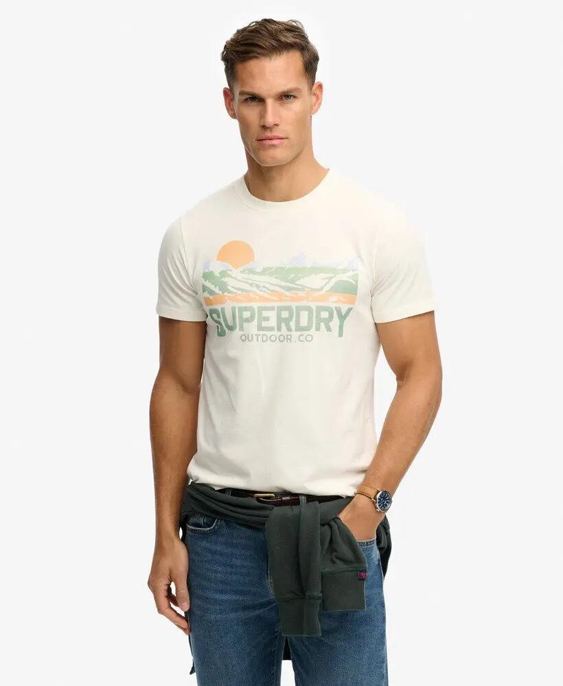 superdry T-shirt Outdoors Mountain Relaxed en coton bio — coupe relaxed – OFF 2/5