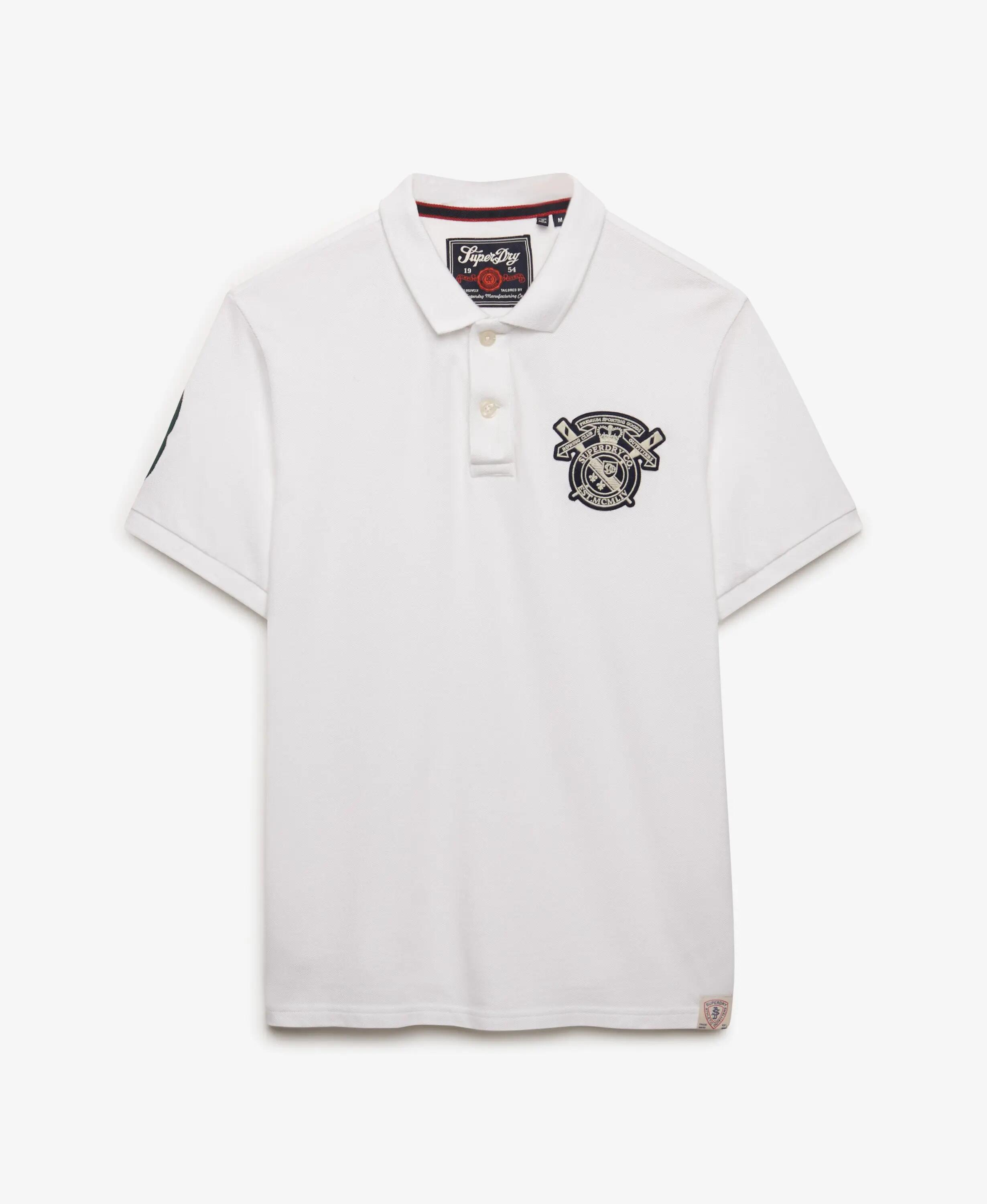superdry Crest Polo Shirt – corte relaxed, 100% algodón – OPTIC 7/7