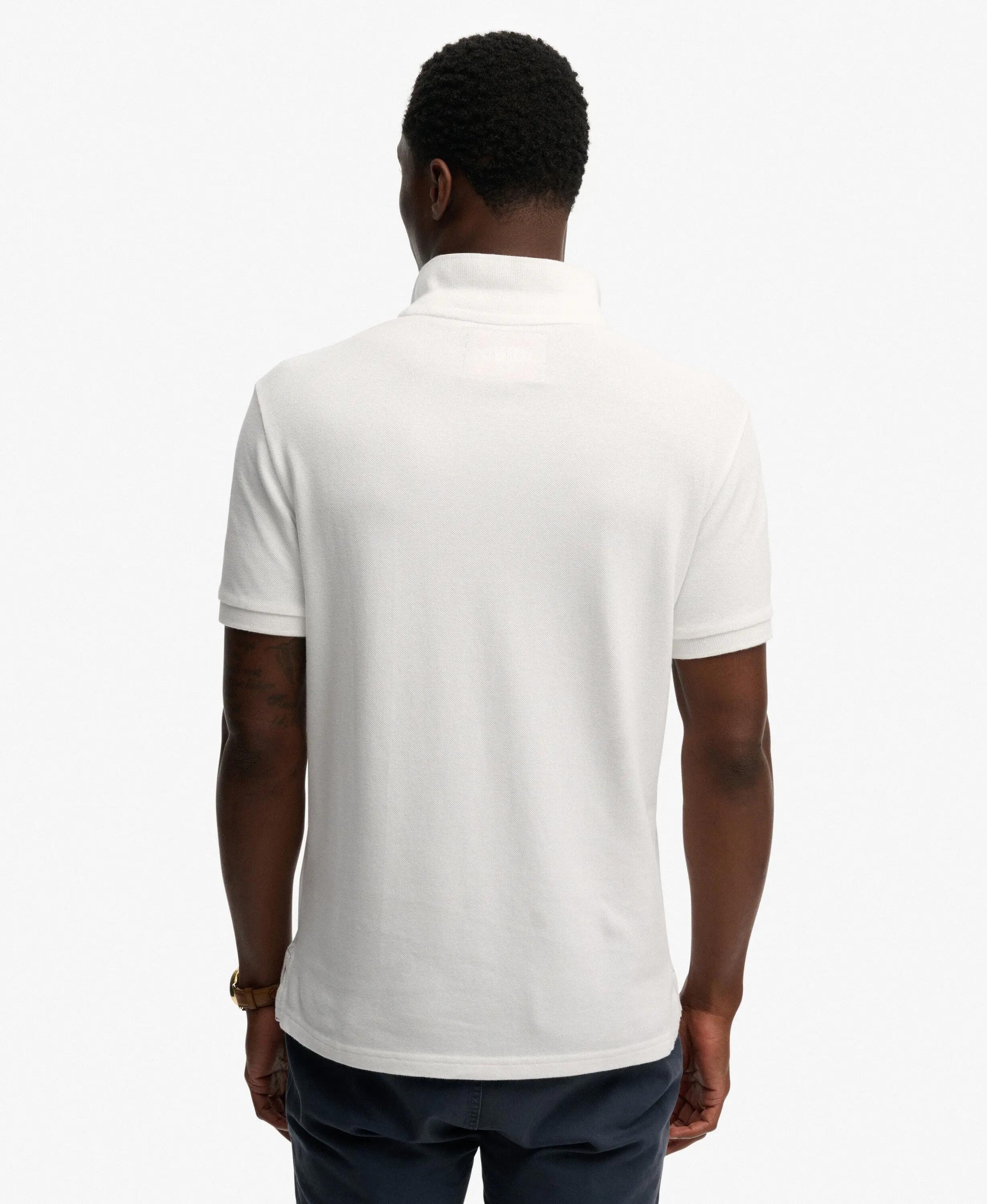 superdry Crest Polo Shirt – corte relaxed, 100% algodón – OPTIC 5/7