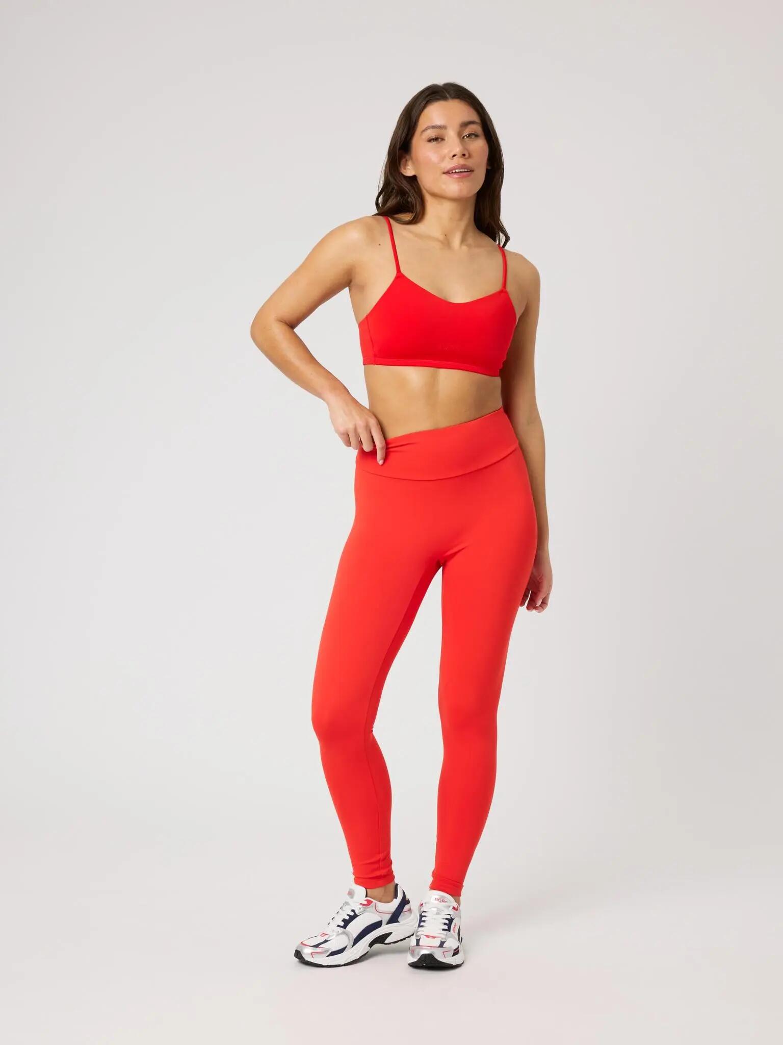 bjorn_borg STUDIO SOFT PADDED BRA en polyamide recyclée – FLAME SCARLET 3/5